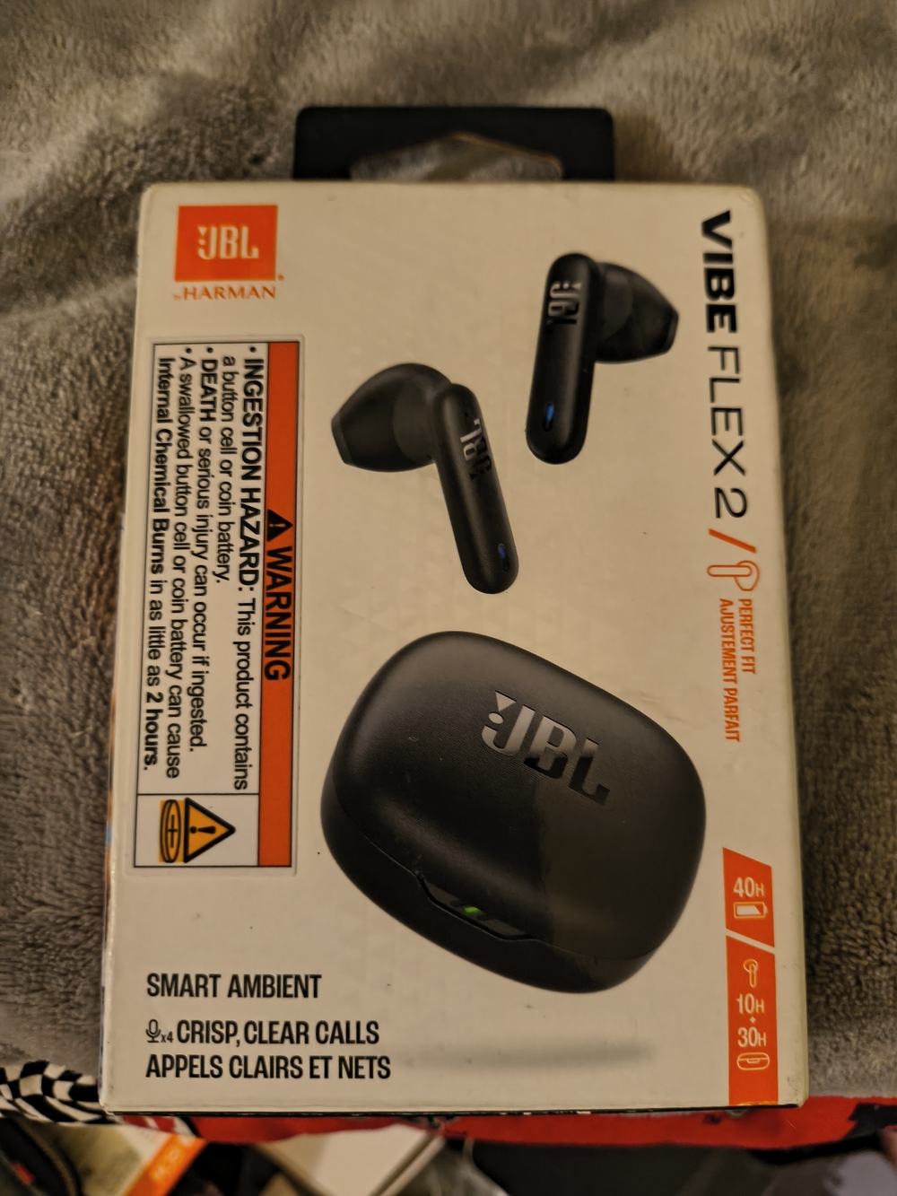 JBL Vibe Flex 2 True Wireless Earbuds — Black